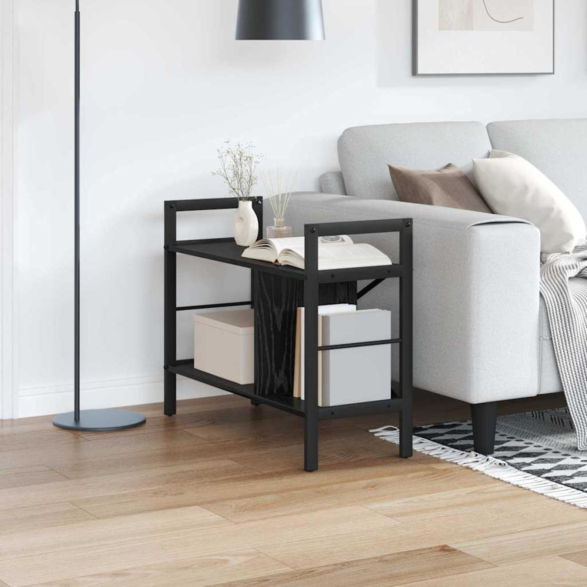 vidaXL Ράφι Βιβλίων 3 επιπέδων 75 x 30 x 58,5 εκ. Επεξεργασμένο Ξύλο