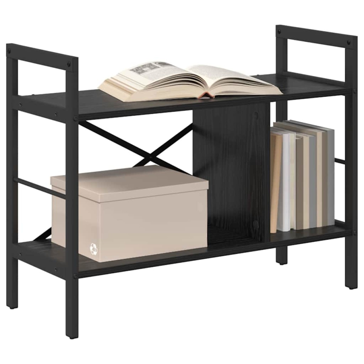 vidaXL Ράφι Βιβλίων 3 επιπέδων 75 x 30 x 58,5 εκ. Επεξεργασμένο Ξύλο