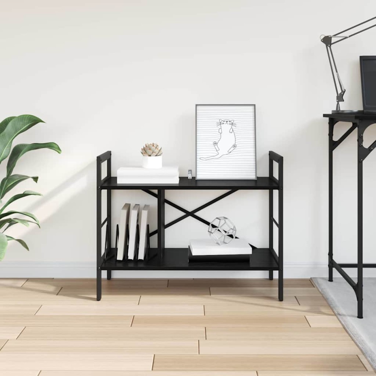 vidaXL Ράφι Βιβλίων 3 επιπέδων 75 x 30 x 58,5 εκ. Επεξεργασμένο Ξύλο