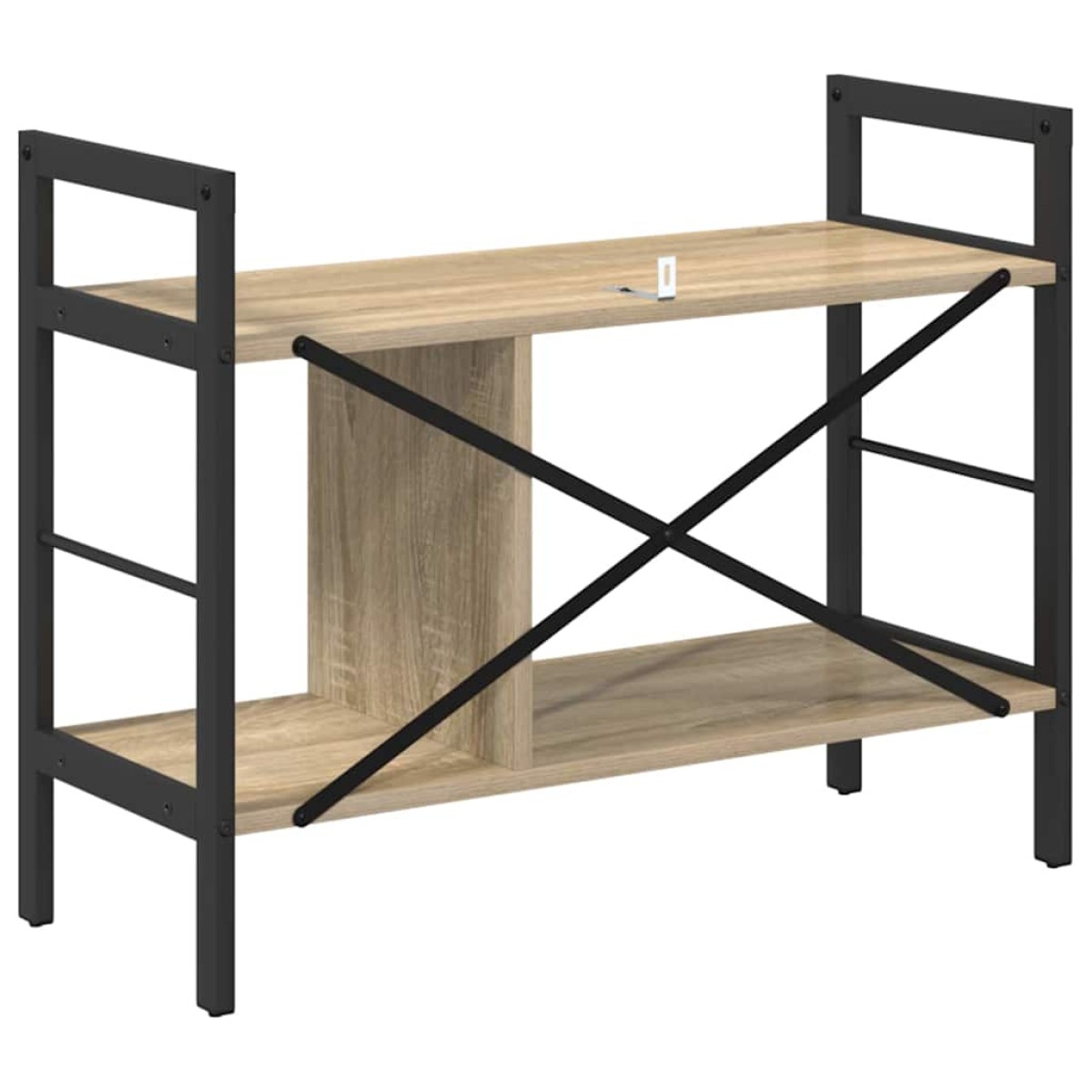 vidaXL Ράφι Βιβλίων 3 επιπέδων 75 x 30 x 58,5 εκ. Επεξεργασμένο Ξύλο