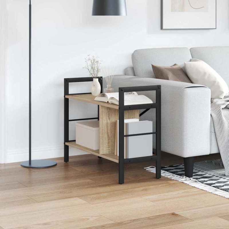 vidaXL Ράφι Βιβλίων 3 επιπέδων 75 x 30 x 58,5 εκ. Επεξεργασμένο Ξύλο