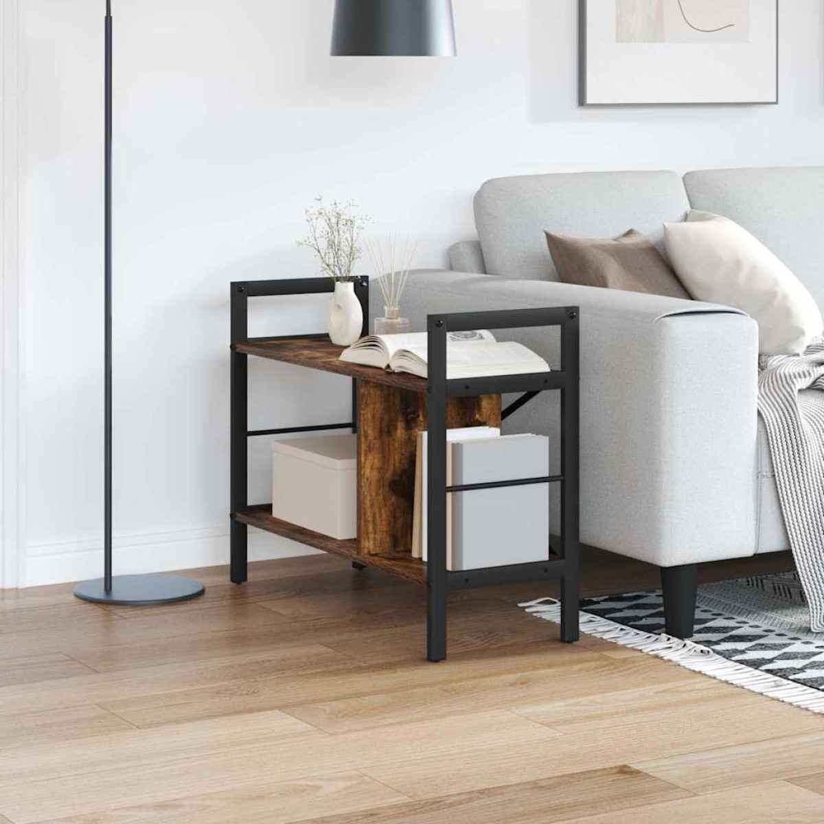 vidaXL Ράφι Βιβλίων 3 επιπέδων 75 x 30 x 58,5 εκ. Επεξεργασμένο Ξύλο
