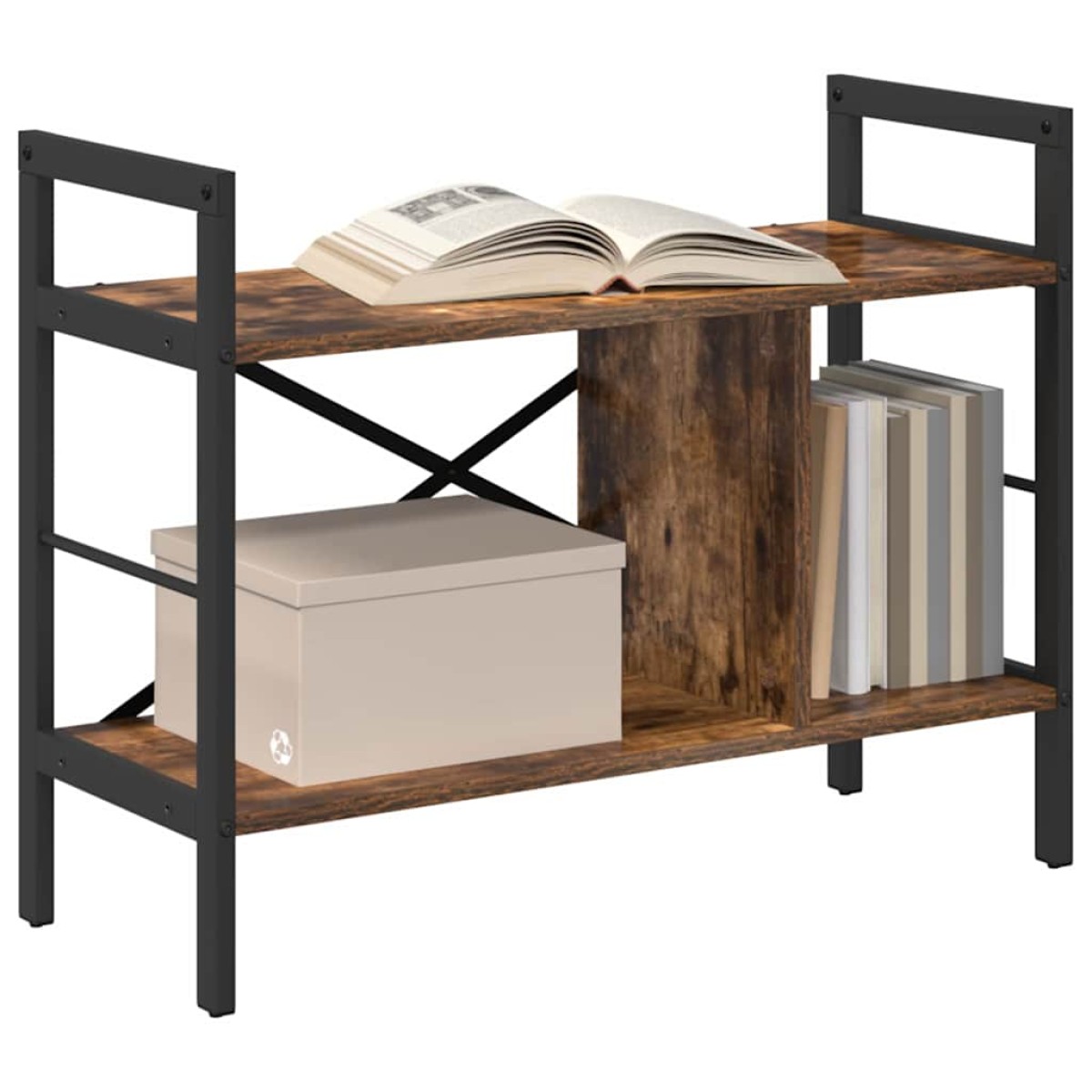 vidaXL Ράφι Βιβλίων 3 επιπέδων 75 x 30 x 58,5 εκ. Επεξεργασμένο Ξύλο