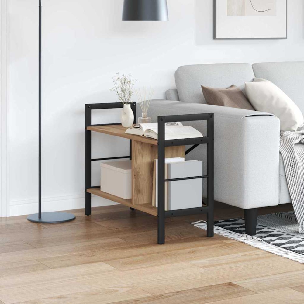 vidaXL Ράφι Βιβλίων 3 επιπέδων 75 x 30 x 58,5 εκ. Επεξεργασμένο Ξύλο