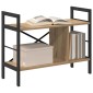 vidaXL Ράφι Βιβλίων 3 επιπέδων 75 x 30 x 58,5 εκ. Επεξεργασμένο Ξύλο