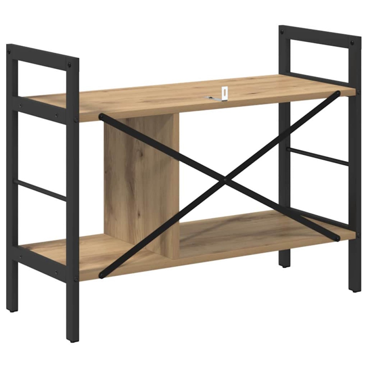 vidaXL Ράφι Βιβλίων 3 επιπέδων 75 x 30 x 58,5 εκ. Επεξεργασμένο Ξύλο
