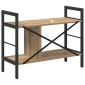 vidaXL Ράφι Βιβλίων 3 επιπέδων 75 x 30 x 58,5 εκ. Επεξεργασμένο Ξύλο