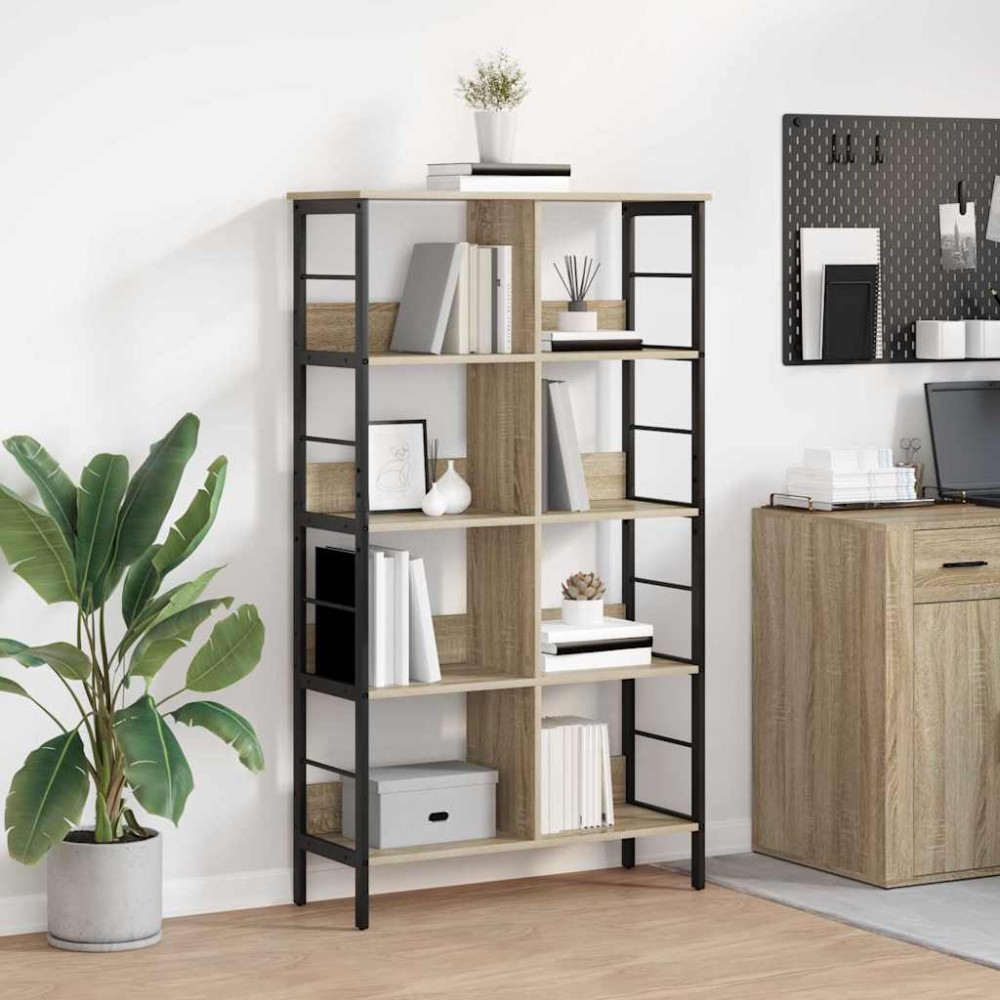 vidaXL Ράφι Βιβλίων 8 επιπέδων 82 x 32 x 144,5 εκ. Επεξεργασμένο Ξύλο