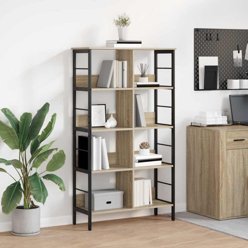 vidaXL Ράφι Βιβλίων 8 επιπέδων 82 x 32 x 144,5 εκ. Επεξεργασμένο Ξύλο