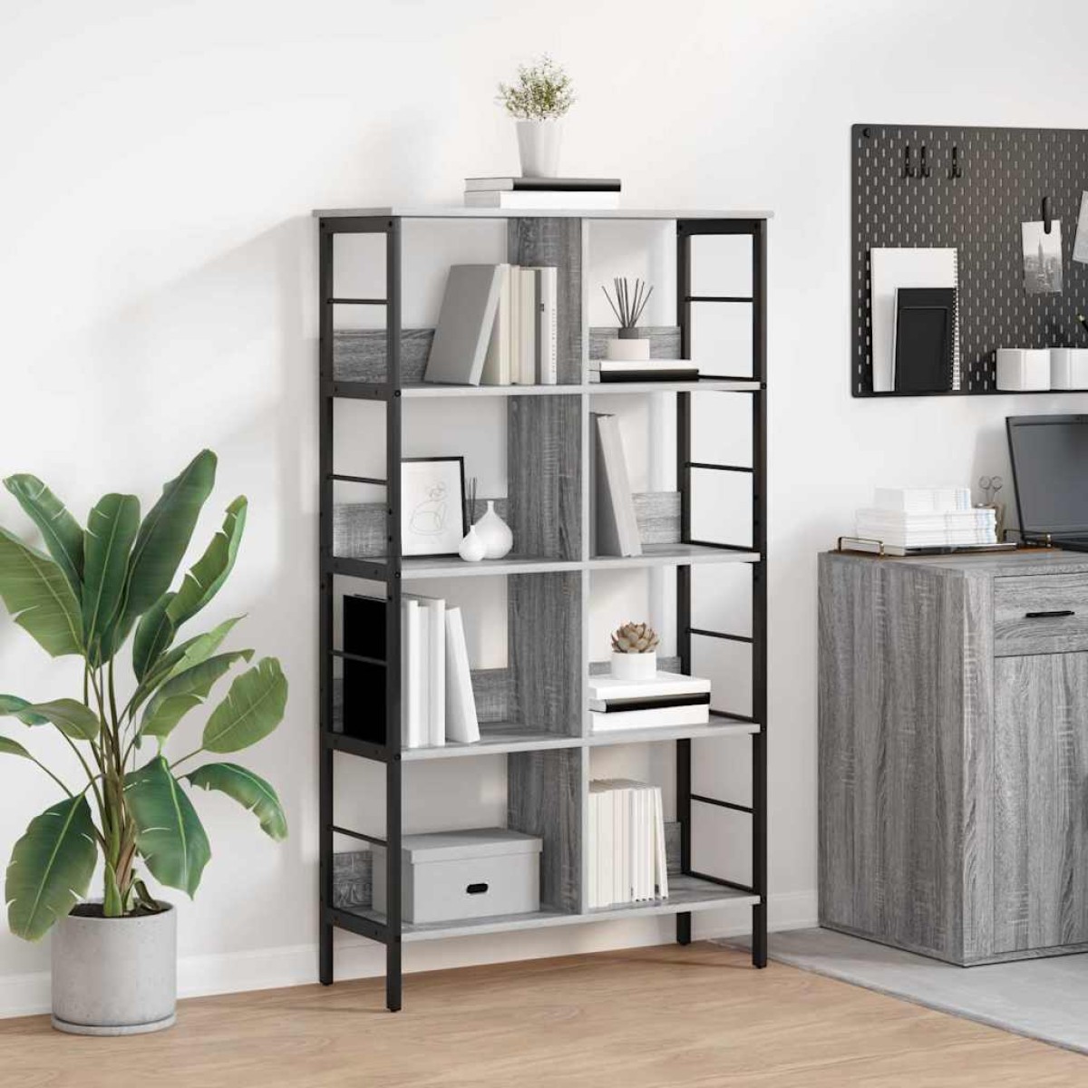 vidaXL Ράφι Βιβλίων 8 επιπέδων 82 x 32 x 144,5 εκ. Επεξεργασμένο Ξύλο