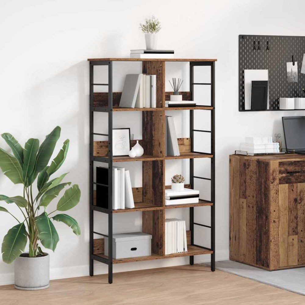 vidaXL Ράφι Βιβλίων 8 επιπέδων 82 x 32 x 144,5 εκ. Επεξεργασμένο Ξύλο
