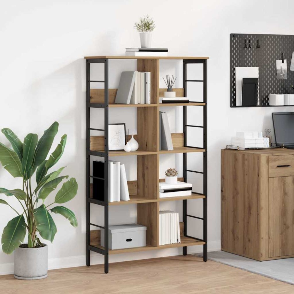 vidaXL Ράφι Βιβλίων 8 επιπέδων 82 x 32 x 144,5 εκ. Επεξεργασμένο Ξύλο
