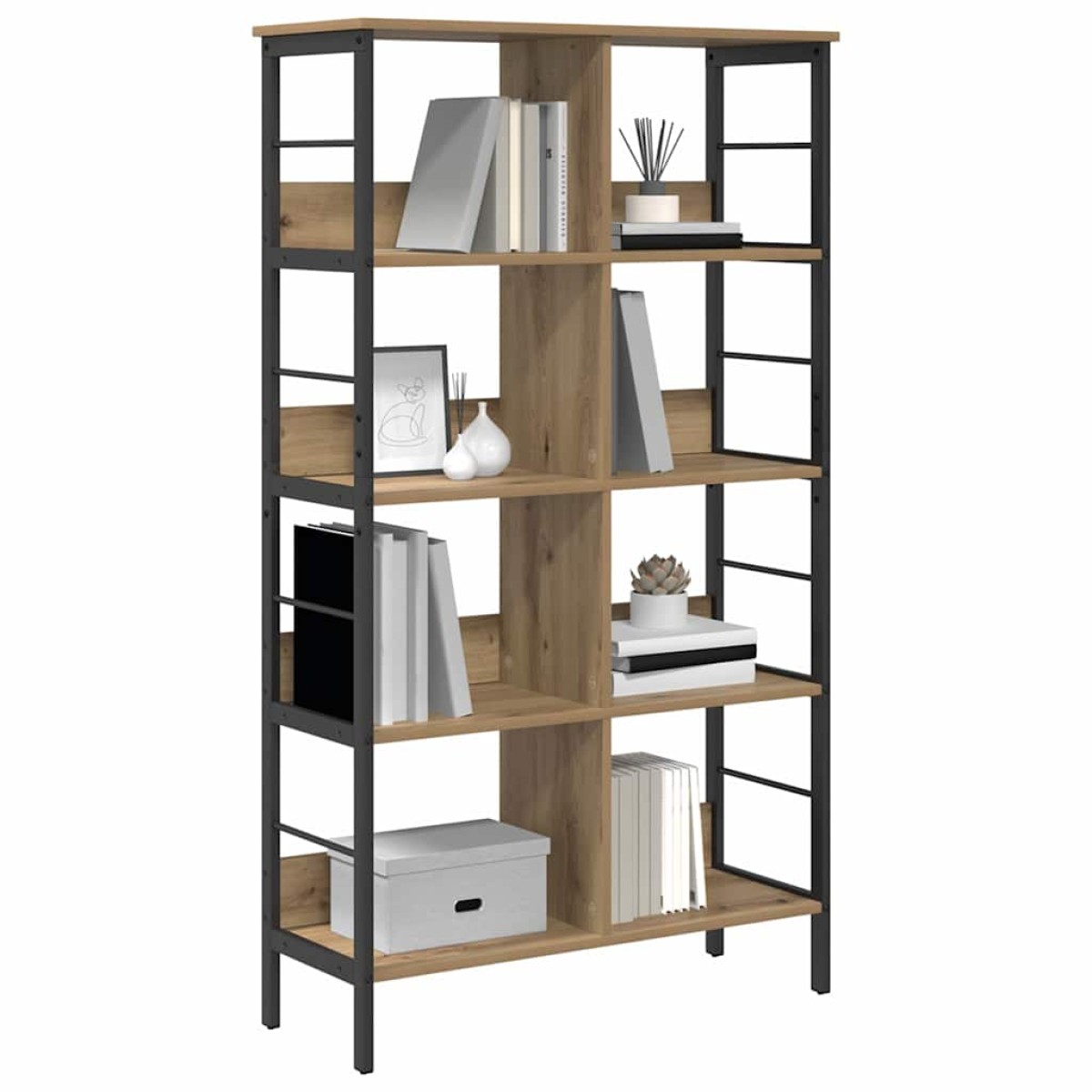 vidaXL Ράφι Βιβλίων 8 επιπέδων 82 x 32 x 144,5 εκ. Επεξεργασμένο Ξύλο