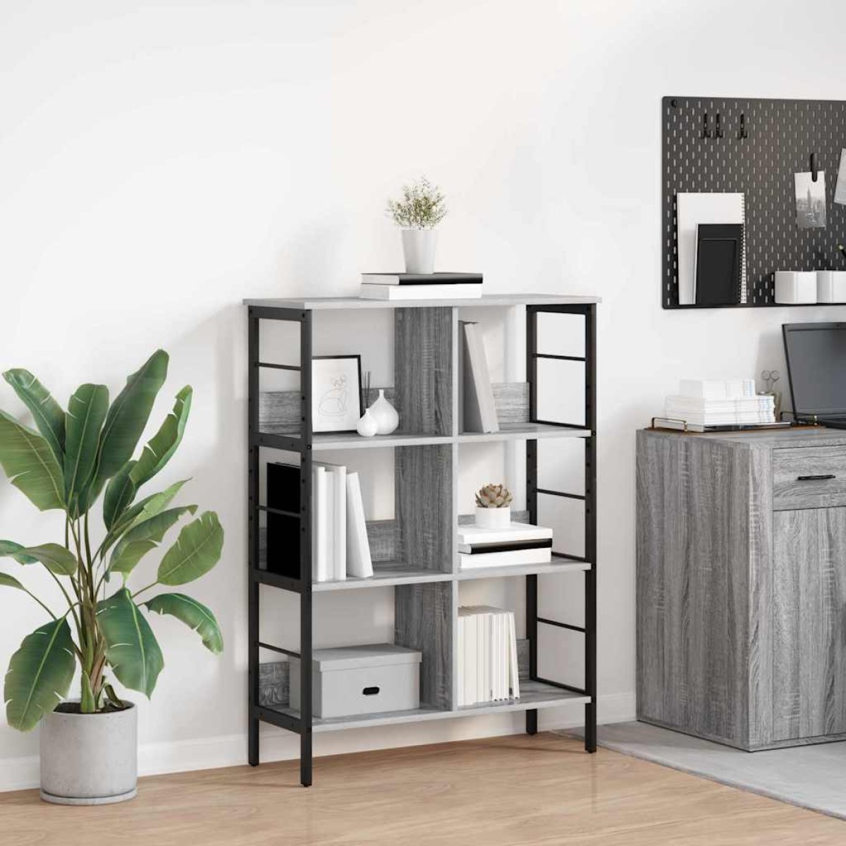 vidaXL Ράφι Βιβλίων 6 επιπέδων 82 x 32 x 112 εκ. Επεξεργασμένο Ξύλο