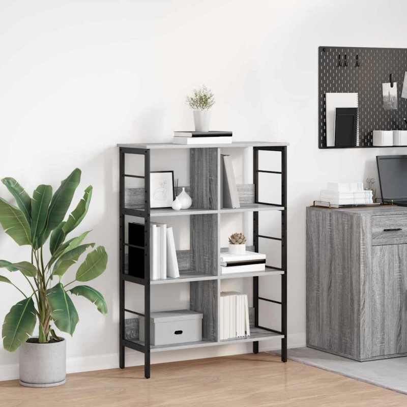 vidaXL Ράφι Βιβλίων 6 επιπέδων 82 x 32 x 112 εκ. Επεξεργασμένο Ξύλο
