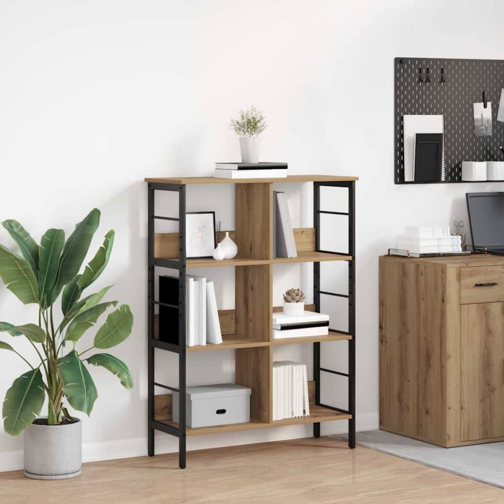 vidaXL Ράφι Βιβλίων 6 επιπέδων 82 x 32 x 112 εκ. Επεξεργασμένο Ξύλο
