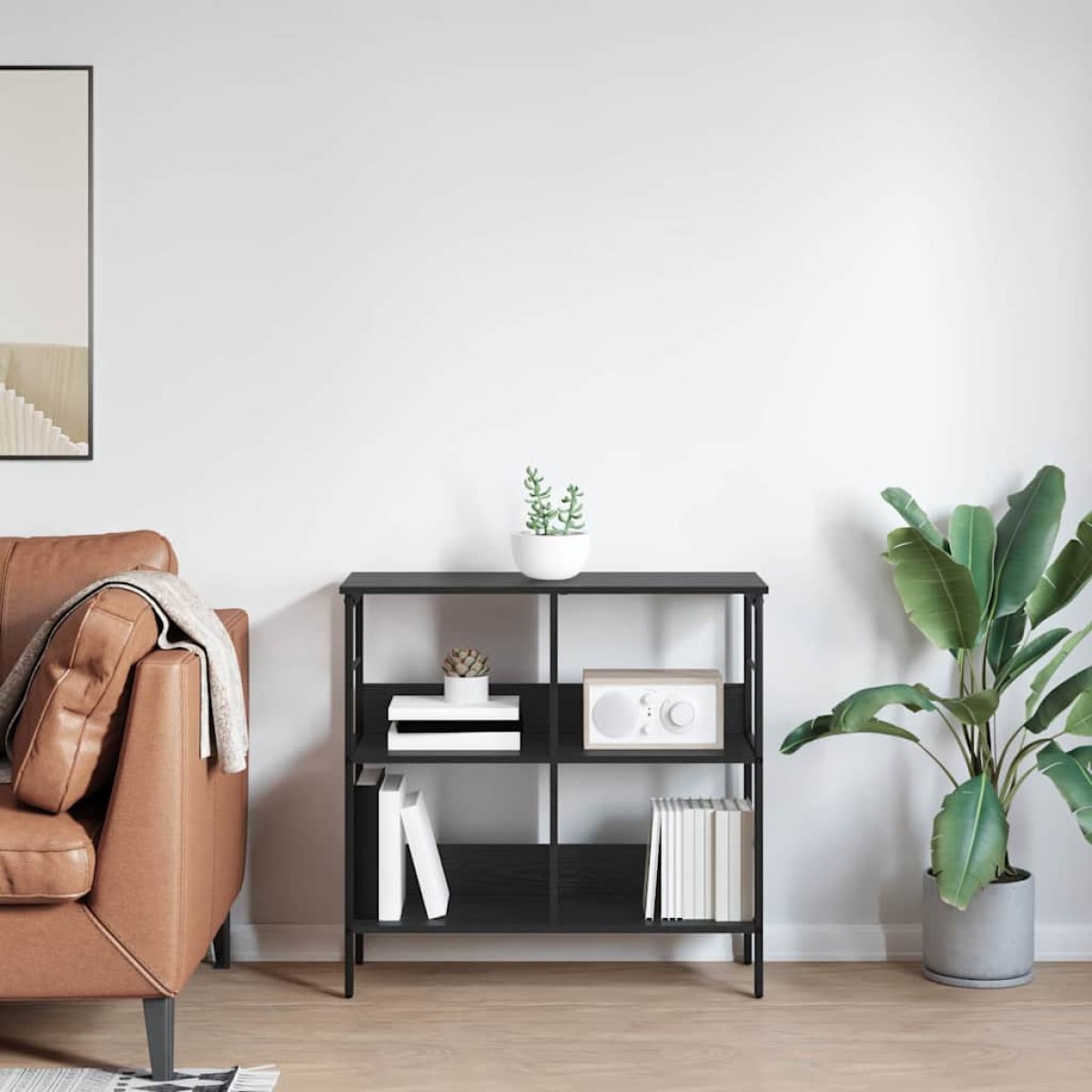vidaXL Ράφι Βιβλίων 4 επιπέδων 82 x 32 x 79 εκ. Επεξεργασμένο Ξύλο