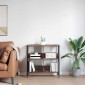 vidaXL Ράφι Βιβλίων 4 επιπέδων 82 x 32 x 79 εκ. Επεξεργασμένο Ξύλο