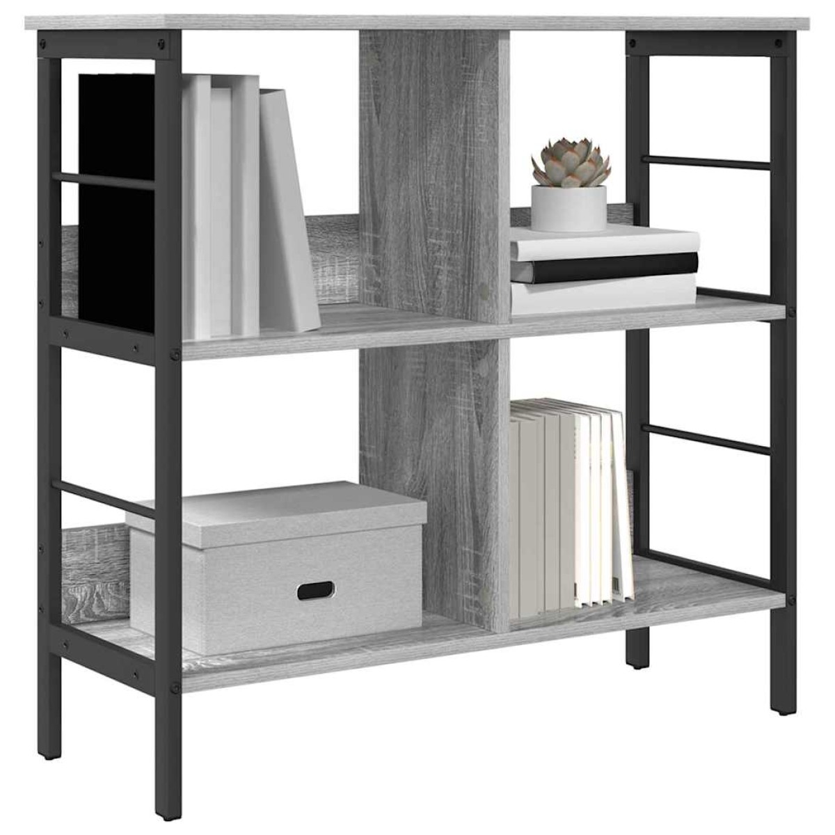 vidaXL Ράφι Βιβλίων 4 επιπέδων 82 x 32 x 79 εκ. Επεξεργασμένο Ξύλο