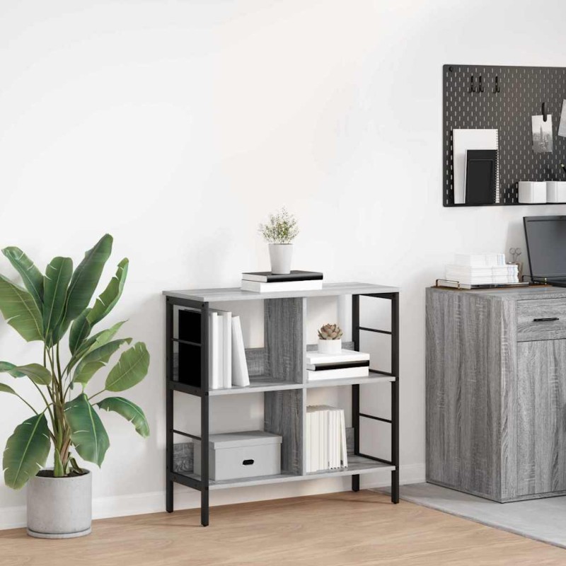 vidaXL Ράφι Βιβλίων 4 επιπέδων 82 x 32 x 79 εκ. Επεξεργασμένο Ξύλο