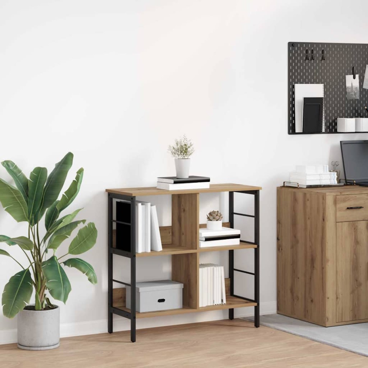 vidaXL Ράφι Βιβλίων 4 επιπέδων 82 x 32 x 79 εκ. Επεξεργασμένο Ξύλο