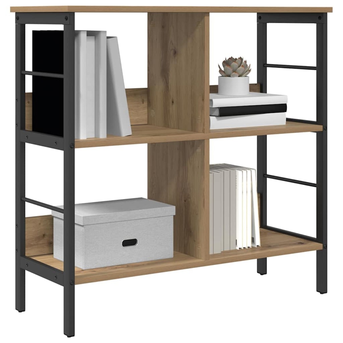 vidaXL Ράφι Βιβλίων 4 επιπέδων 82 x 32 x 79 εκ. Επεξεργασμένο Ξύλο
