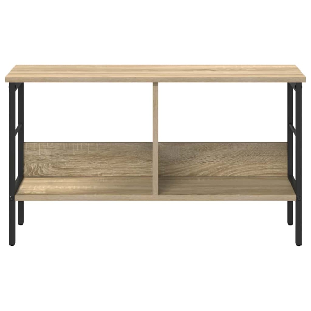 vidaXL Ράφι Βιβλίων 2 επιπέδων 82 x 32 x 47 εκ. Επεξεργασμένο Ξύλο