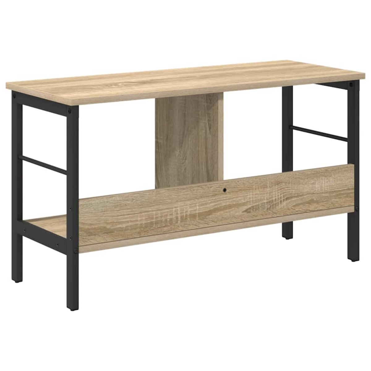 vidaXL Ράφι Βιβλίων 2 επιπέδων 82 x 32 x 47 εκ. Επεξεργασμένο Ξύλο