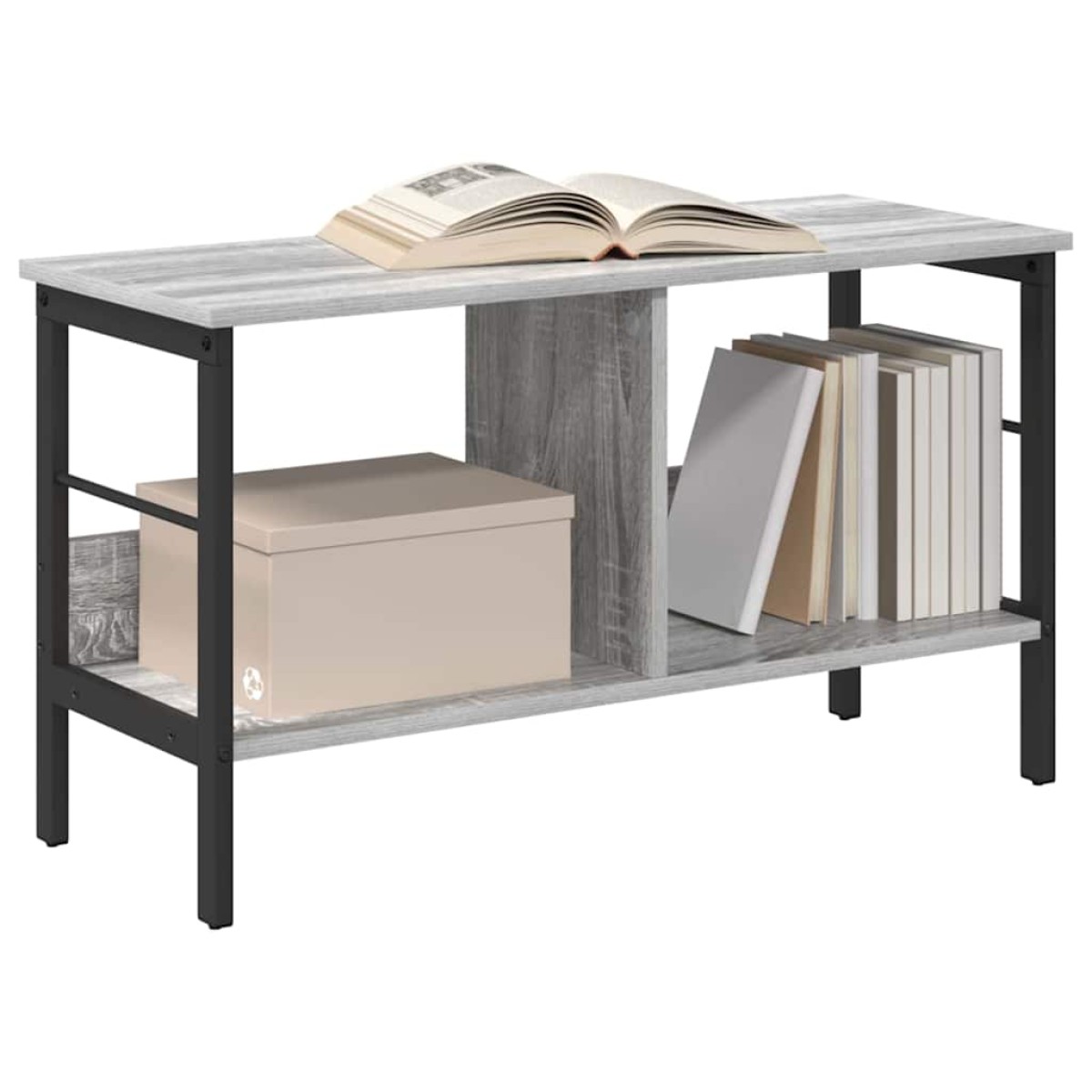 vidaXL Ράφι Βιβλίων 2 επιπέδων 82 x 32 x 47 εκ. Επεξεργασμένο Ξύλο