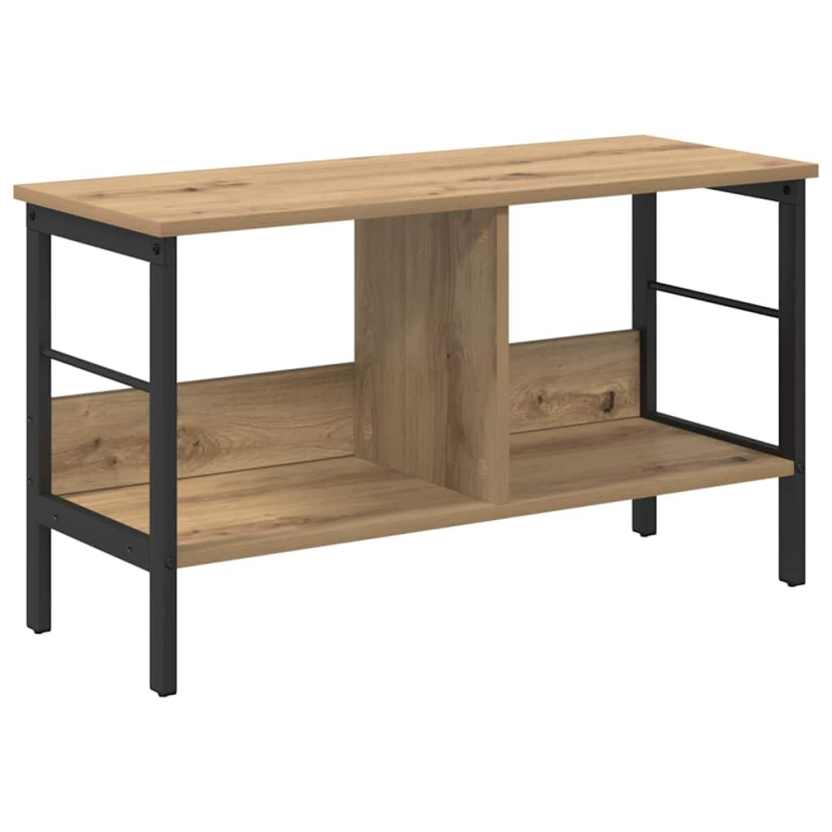 vidaXL Ράφι Βιβλίων 2 επιπέδων 82 x 32 x 47 εκ. Επεξεργασμένο Ξύλο