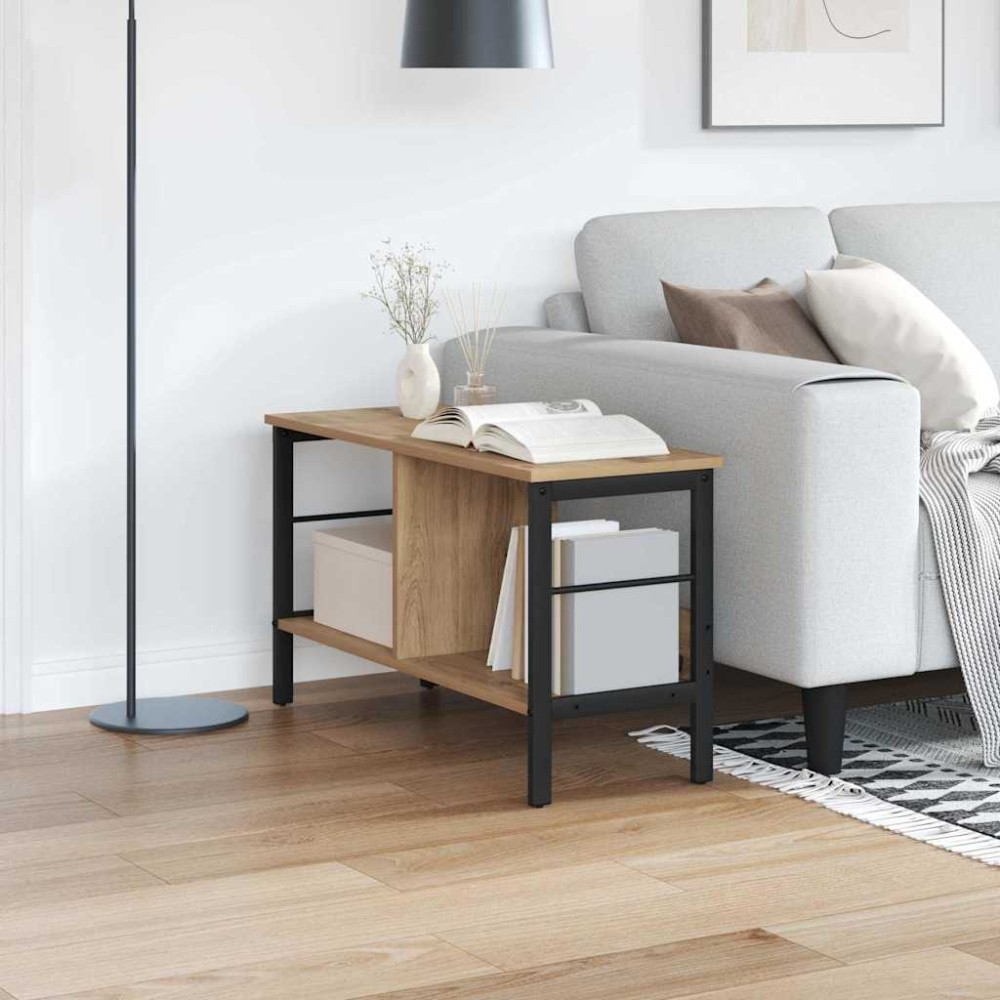 vidaXL Ράφι Βιβλίων 2 επιπέδων 82 x 32 x 47 εκ. Επεξεργασμένο Ξύλο