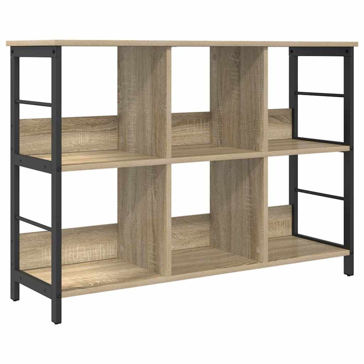 vidaXL Ράφι Βιβλίων 6 επιπέδων 102 x 32 x 72,5 εκ. Επεξεργασμένο Ξύλο