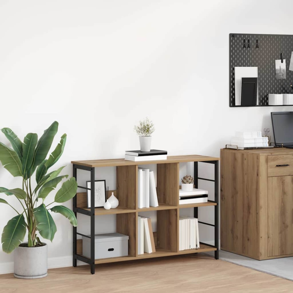 vidaXL Ράφι Βιβλίων 6 επιπέδων 102 x 32 x 72,5 εκ. Επεξεργασμένο Ξύλο