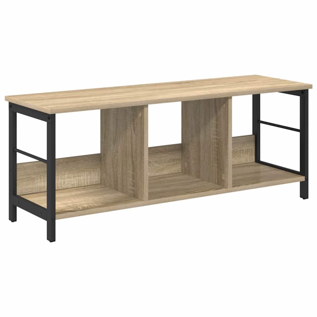 vidaXL Ράφι Βιβλίων 3 επιπέδων 102 x 32 x 40,5 εκ. Επεξεργασμένο Ξύλο