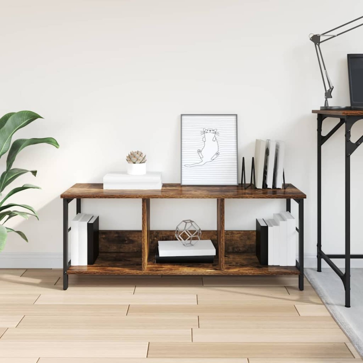 vidaXL Ράφι Βιβλίων 3 επιπέδων 102 x 32 x 40,5 εκ. Επεξεργασμένο Ξύλο
