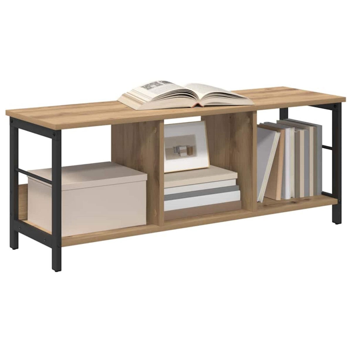 vidaXL Ράφι Βιβλίων 3 επιπέδων 102 x 32 x 40,5 εκ. Επεξεργασμένο Ξύλο