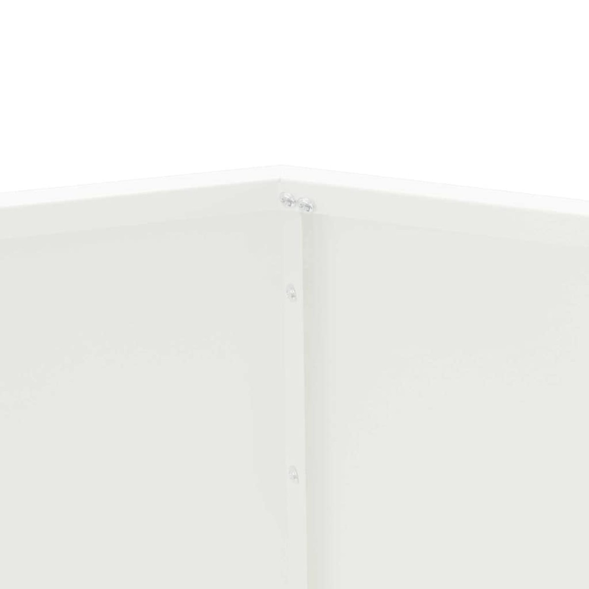 vidaXL Γλάστρα Λευκό 100 x 100 x 80 εκ Ατσάλι