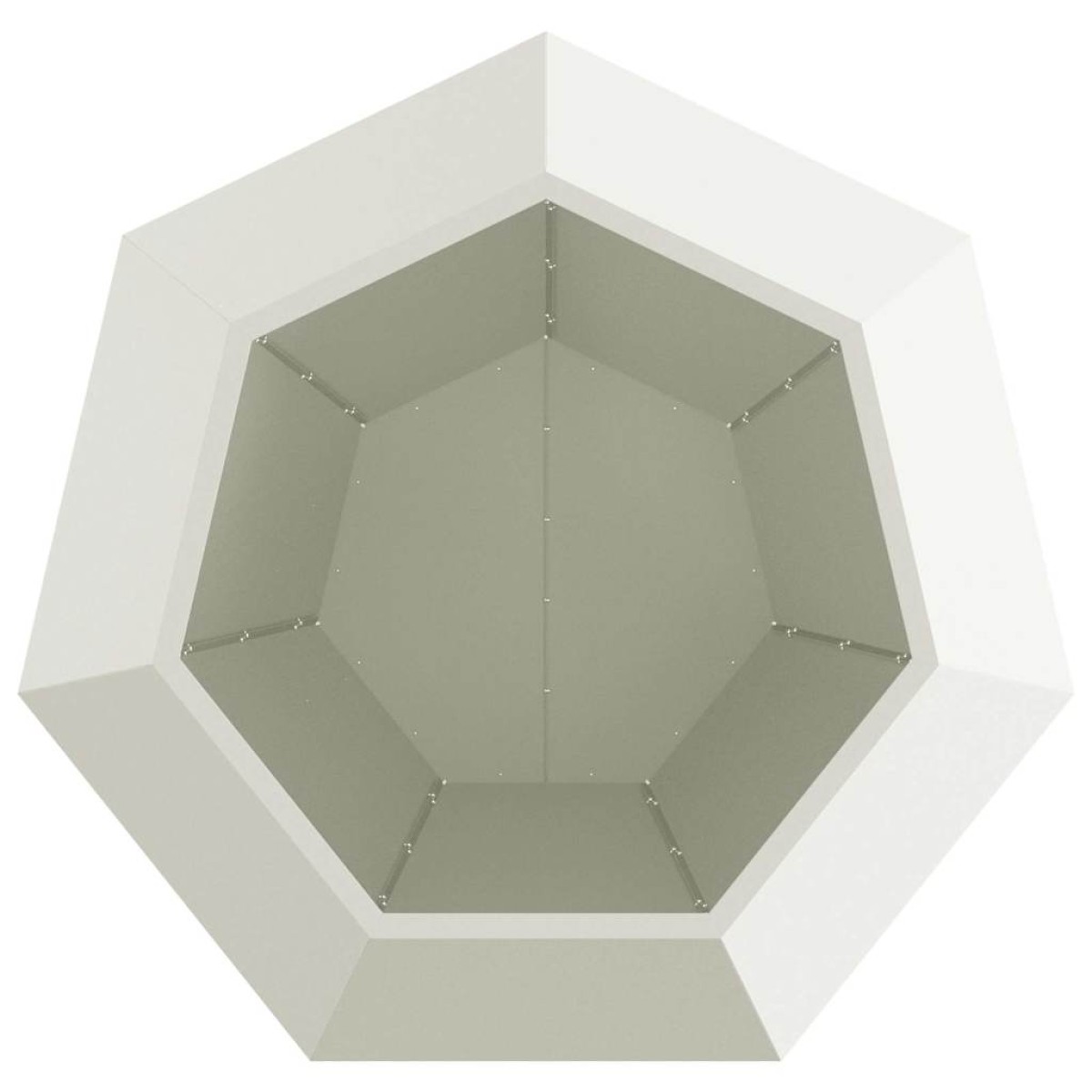 vidaXL Γλάστρα 2 τμχ. Λευκό 100 x 100 x 80 εκ Ατσάλι