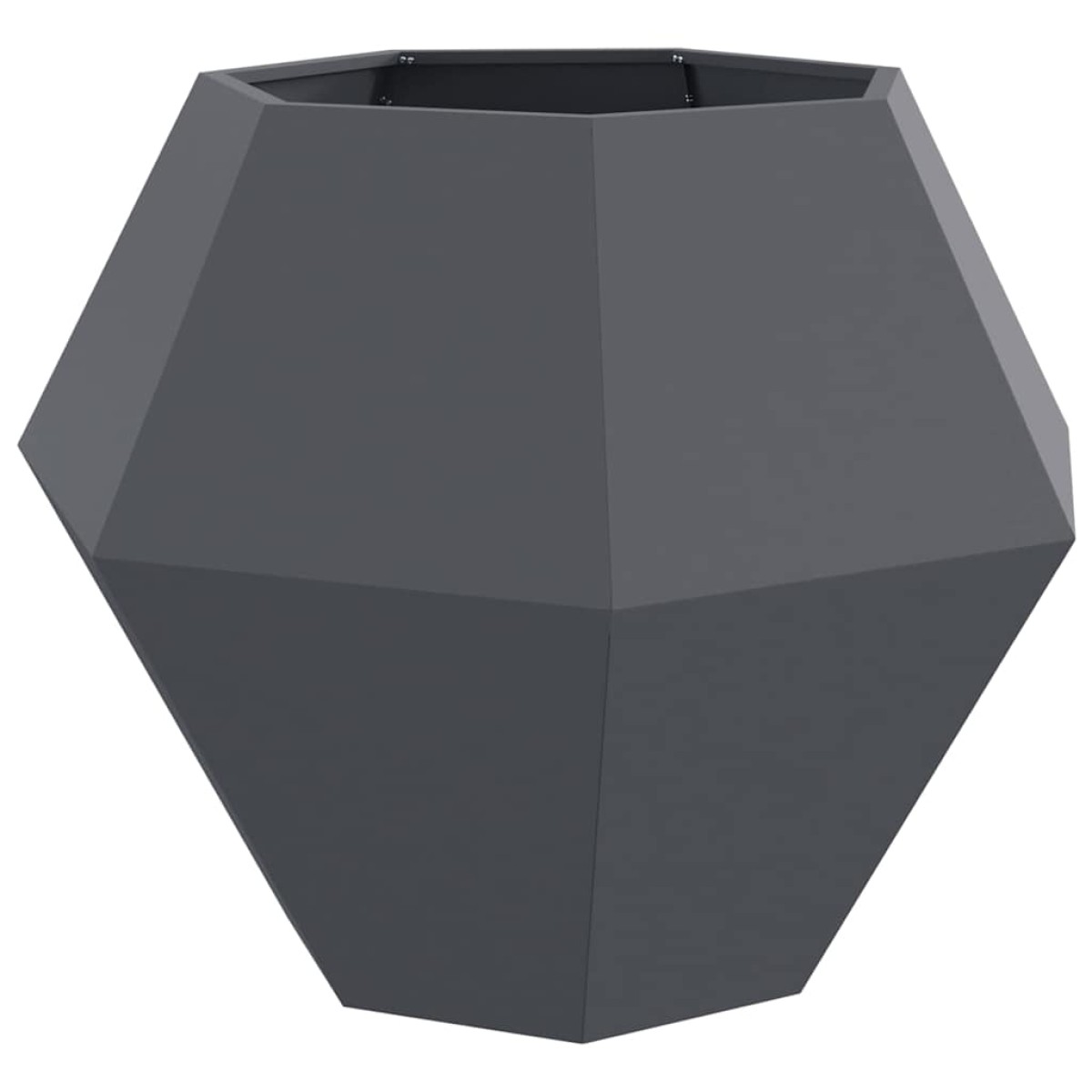 vidaXL Γλάστρα Ανθρακί 100 x 100 x 80 εκ Ατσάλι