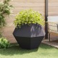 vidaXL Γλάστρα 2 τμχ. Ανθρακί 100 x 100 x 80 εκ Ατσάλι