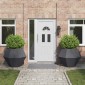 vidaXL Γλάστρα 2 τμχ. Ανθρακί 100 x 100 x 80 εκ Ατσάλι