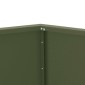 vidaXL Γλάστρα Ελιά Πράσινη 100 x 100 x 80 εκ Ατσάλι