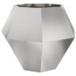 vidaXL Γλάστρα Ασημί 100 x 100 x 80 εκ Ανοξείδωτο ατσάλι