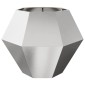 vidaXL Γλάστρα Ασημί 100 x 100 x 80 εκ Ανοξείδωτο ατσάλι
