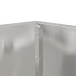 vidaXL Γλάστρα Ασημί 100 x 100 x 80 εκ Ανοξείδωτο ατσάλι