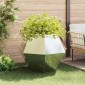 vidaXL Γλάστρα 2 τμχ. Ασημί 100 x 100 x 80 εκ Ανοξείδωτο ατσάλι
