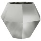 vidaXL Γλάστρα 2 τμχ. Ασημί 100 x 100 x 80 εκ Επικαλυμμένος Χάλυβας