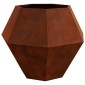 vidaXL Γλάστρα Σκ rusty 100 x 100 x 80 εκ Ατσάλι Σκληρυθέν στον Αέρα