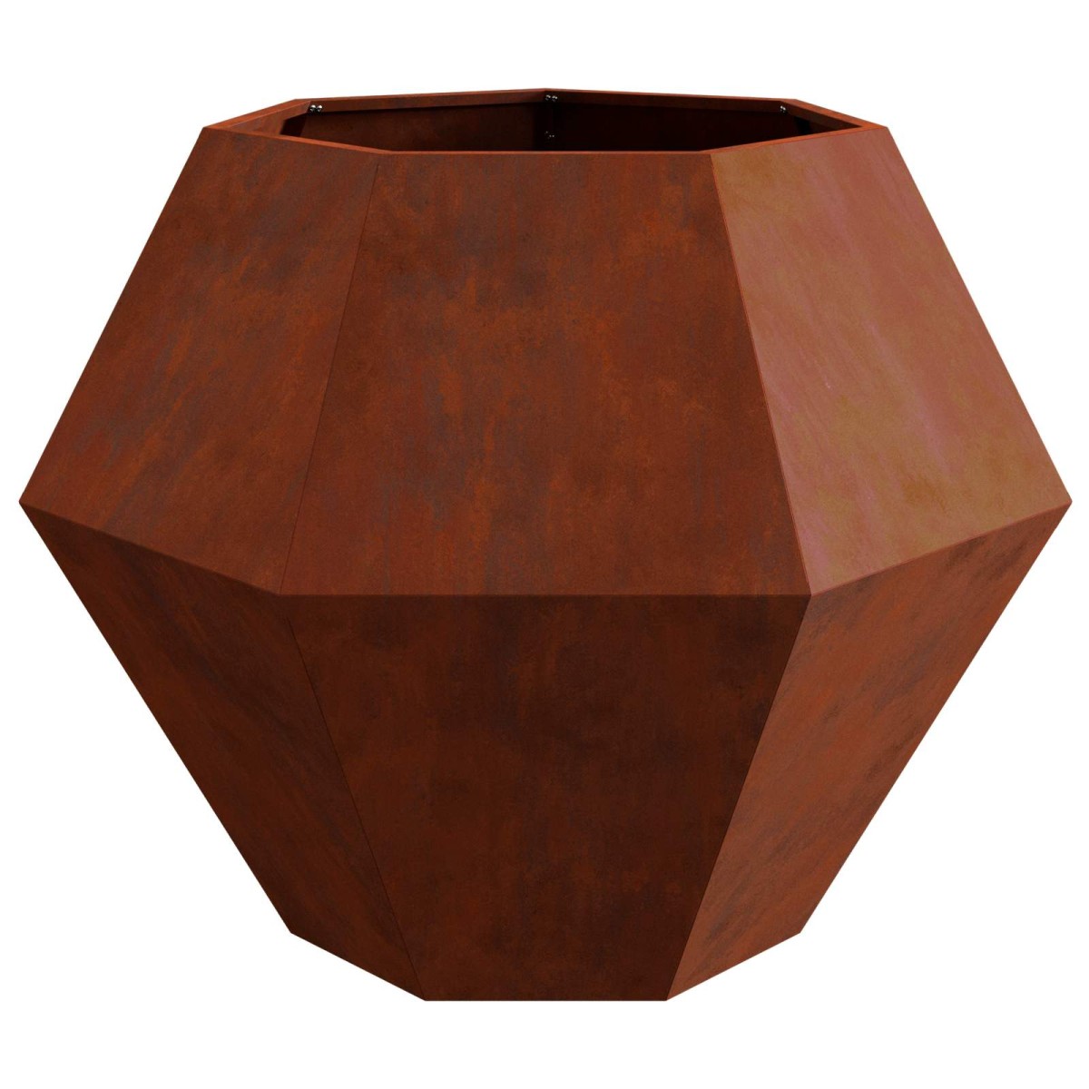 vidaXL Γλάστρα 2 τμχ. Σκ rusty 100 x 100 x 80 εκ