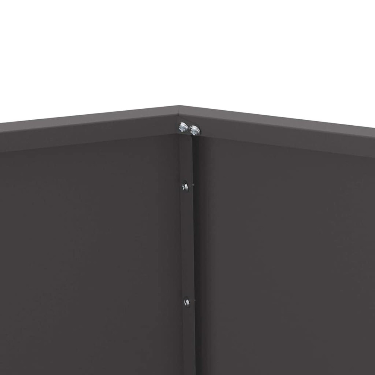 vidaXL Γλάστρα Μαύρο 75 x 75 x 60 εκ Ατσάλι